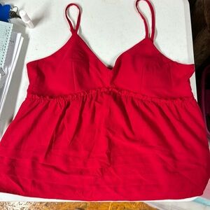 Adorable No Boundaries Red Tank Top.  Sewn in padding and adjustable straps.